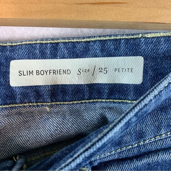 PILCRO by Anthropologie‎ Boyfriend Slim Cropped Jeans Raw Hem Cuffed READ - Picture 12 of 15